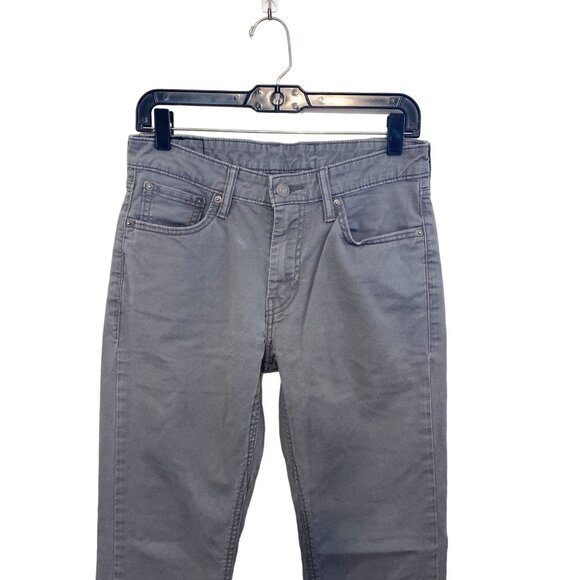 Levi's 511 Men's Jeans Mid Rise Slim Fit Straight Gray Stretch Denim Sz W30/L30 - Picture 12 of 14